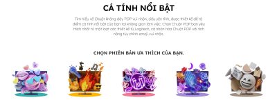 LOGITECH POP WITH EMOJI WIRELESS/BLUETOOTH/FLOW/TÍM/BẢO HÀNH CHÍNH HÃNG 7 chuot khong day logitech pop 1