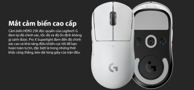 Chuột Logitech G Pro X Superlight Wireless Red - bảo hành chính hãng 14 chuot khong day logitech pro x superlight black usb rgb den 910 005882 005