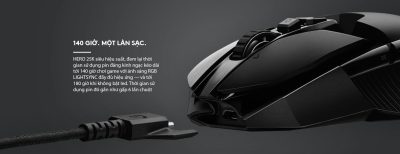 CHUỘT GAME LOGITECH G903 HERO LIGHTSPEED (USB/RGB/ĐEN) (910-005674) bảo hành chính hãng 11 chuot logitech g903 hero lightspeed wireless gaming black 04
