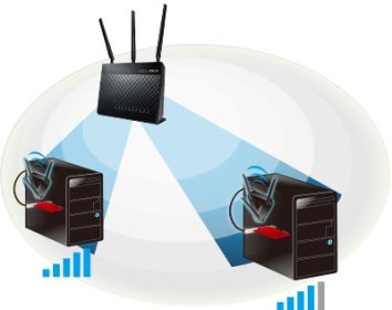 Card mạng ASUS PCE-AC68 (2.4GHz và 5GHz / Wifi 5 / AC1900) bảo hành chính hãng 36 tháng 10 connection