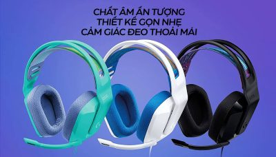 TAI NGHE GAMING LOGITECH G335 TRẮNG/bảo hành chính hãng 6 gioi thieu tai nghe gaming logitech g335