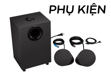 LOA LOGITECH G560 LIGHTSYNC RGB GAMING/ bảo hành chính hãng 10 loa logitech g560 lightsync rgb gaming 4 1