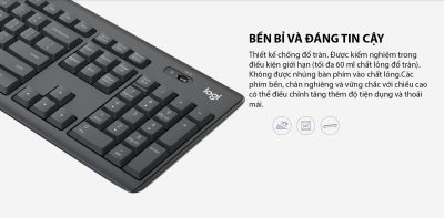 BỘ BÀN PHÍM CHUỘT KHÔNG DÂY LOGITECH MK295 MÀU ĐEN (USB/SILENTTOUCH) bảo hành chính hãng 12 tháng 14 logitech mk295 den usb silenttouch 005