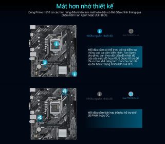MAINBOARD ASUS PRIME H510M-K (INTEL H510, SOCKET 1200, M-ATX, 2 KHE RAM DDR4) bảo hành chính hãng 36 tháng 10 mainboard asus prime h510m k mota1