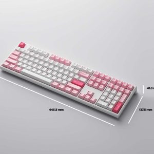 Bàn phím cơ MonsGeek MG108 Prunus Lannesiana (White LED / AKKO cs switch) bảo hành chính hãng 12 tháng 6 monsgeek mg108 prunus lannesiana 02