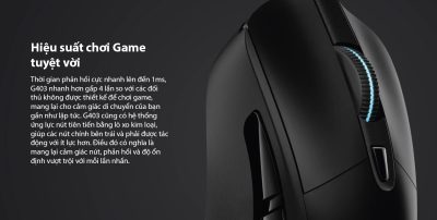 CHUỘT GAME LOGITECH G403 HERO (USB/RGB/ĐEN) bảo hành chính hãng 12 mouse logitech g403 hero gaming 004