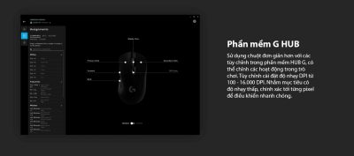 CHUỘT GAME LOGITECH G403 HERO (USB/RGB/ĐEN) bảo hành chính hãng 11 mouse logitech g403 hero gaming 005