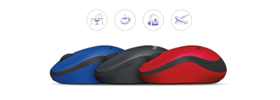 CHUỘT KHÔNG DÂY LOGITECH M221 XANH (USB) bảo hành chính hãng 12 tháng 6 mouse logitech m221 wireless blue 001