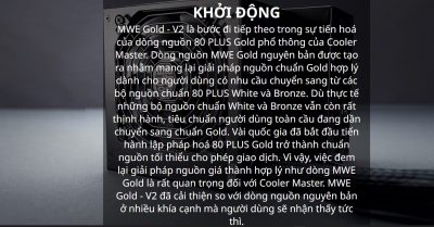 NGUỒN MÁY TÍNH COOLER MASTER MWE GOLD 750 - V2 750W ( 80 PLUS GOLD/MÀU ĐEN/FULL MODULAR) bảo hành chính hãng 60 tháng 9 mwe 750 v2 2