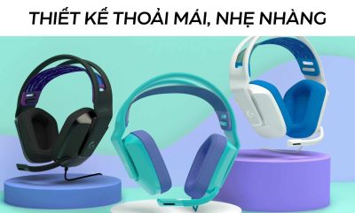 TAI NGHE GAMING LOGITECH G335 TRẮNG/bảo hành chính hãng 7 tai nghe gaming logitech g335