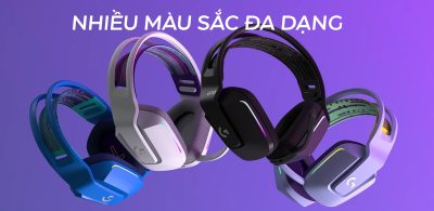TAI NGHE GAMING LOGITECH G733 LIGHTSPEED WIRELESS 7.1 RGB WHITE/ bảo hành chính hãng 6 tai nghe gaming logitech lightspeed g733 wireless rgb 03