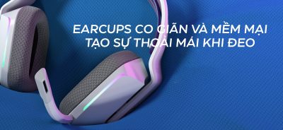 TAI NGHE GAMING LOGITECH G733 LIGHTSPEED WIRELESS 7.1 RGB WHITE/ bảo hành chính hãng 11 tai nghe gaming logitech lightspeed g733 wireless rgb 06