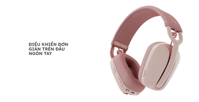 TAI NGHE KHÔNG DÂY LOGITECH ZONE VIBE 100 (BLUETOOTH 5.2 - MÀU HỒNG) BẢO HÀNH CHÍNH HÃNG 12 THÁNG 11 tai nghe khong day logitech zone vibe 100 wireless bluetooth 56