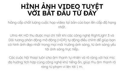 WEBCAM LOGITECH BRIO 4K STREAM EDITION - MÀU ĐEN/BẢO HÀNH CHÍNH HÃNG 12 THÁNG 6 webcam logitech brio 4k stream edition mau den 3