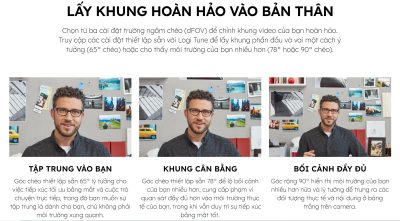 WEBCAM LOGITECH BRIO 4K STREAM EDITION - MÀU ĐEN/BẢO HÀNH CHÍNH HÃNG 12 THÁNG 10 webcam logitech brio 4k stream edition mau den 5