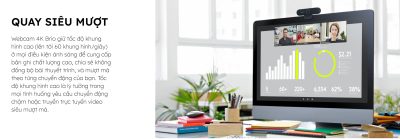WEBCAM LOGITECH BRIO 4K STREAM EDITION - MÀU ĐEN/BẢO HÀNH CHÍNH HÃNG 12 THÁNG 12 webcam logitech brio 4k stream edition mau den 7