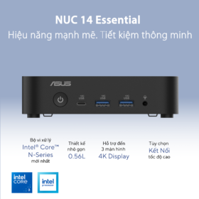 PC Mini Asus NUC 14 Essential RNUC14MNK97 (NUC14MNK (N97)/1xDDR5-4800/1x M.2 22x80/2242 PCIe Gen3x4 /1x LAN/No-OS) 9 NUC 14 Essential.PT01