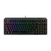 Bàn phím ASUS TUF Gaming K3 Gen II với bố cục nhỏ gọn 97 phím, công tắc RGB quang-cơ học, gắn silicone-gasket, đệm chống ồn, khả năng chống nước IP57, mặt trên có thể tháo rời và tương thích Aura Sync. 2 w692 1