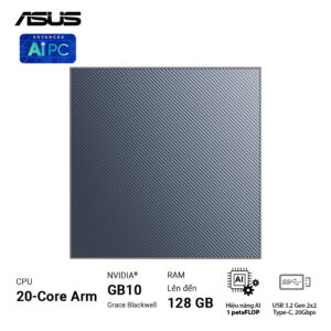 Bộ PC Mini AI Asus Ascent GX10 (Nvidia GB10/128 GB RAM/1TB M.2 NVMe SSD) 10 Ascent GX10 09