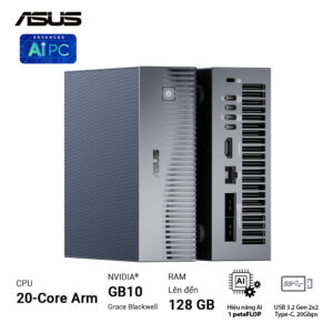 Bộ PC Mini AI Asus Ascent GX10 (Nvidia GB10/128 GB RAM/1TB M.2 NVMe SSD) 11 Ascent GX10 12