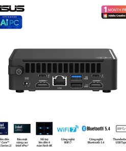 Bộ Mini PC ASUS NUC 15 PRO Slim BNUC15CRLIP00000 U300/2xDDR5-5200/1xNVMe/ 2x HDMI 2.1/1x Type-C/ VESA MOUNT 5 NUC 15 Pro Slim 12