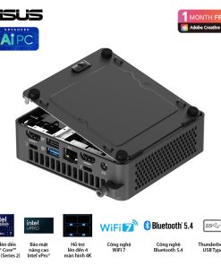 Bộ Mini PC ASUS NUC 15 PRO Slim BNUC15CRLIP00000 U300/2xDDR5-5200/1xNVMe/ 2x HDMI 2.1/1x Type-C/ VESA MOUNT 10 NUC 15 Pro Slim 15